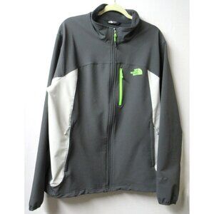 The North Face Windwall Jacket Coat Grey Stretch Shell Full Zip Up Men’s Size XL